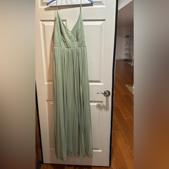 Azazie Dusty Sage Bridesmaid Dress - Picture 1 of 4